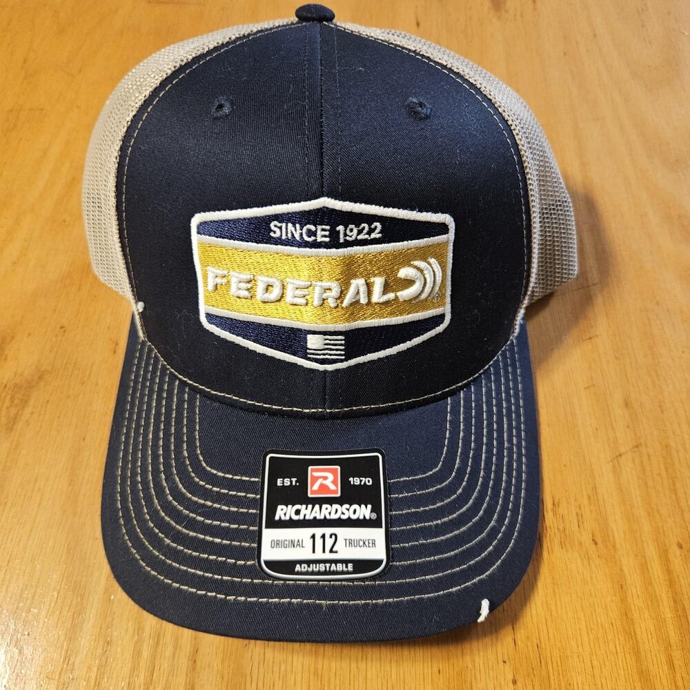Federal Since 1922 Hat Cap Snap Back‎ Blue Trucker Mens One Size Richardson